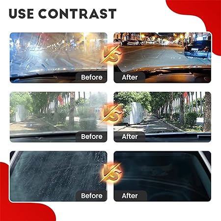 Car Windshield Glass Cleaning Board | Oil Film Remover & Stain Cleaning Brush