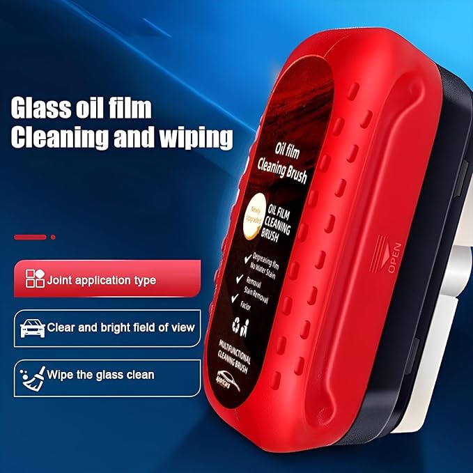 Car Windshield Glass Cleaning Board | Oil Film Remover & Stain Cleaning Brush