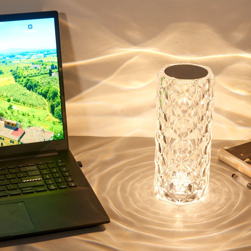 60% Off Crystal Diamond Table Lamp, 16 Color Changing Touch Lamp