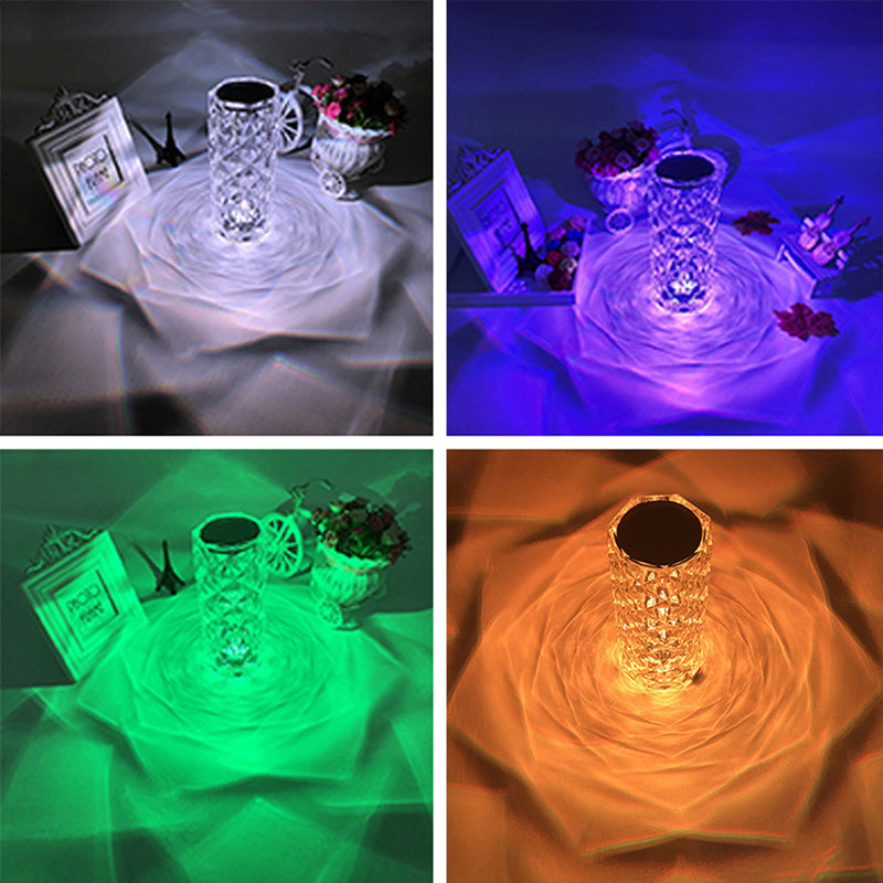 60% Off Crystal Diamond Table Lamp, 16 Color Changing Touch Lamp