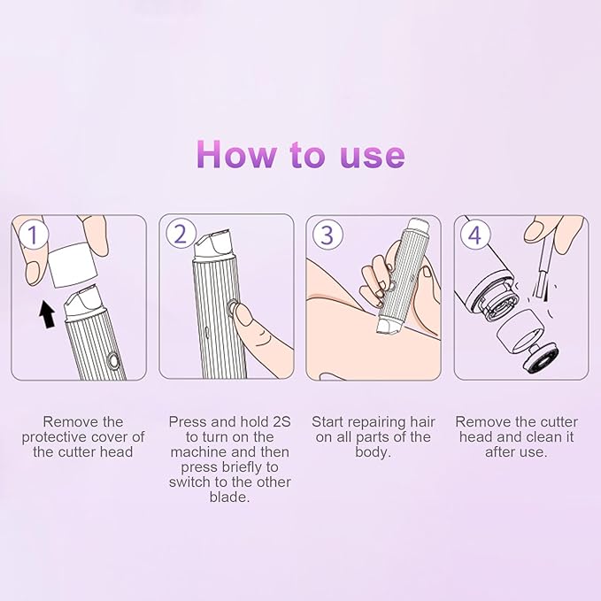 2-in-1 ladies hair removal | Electric Shaver