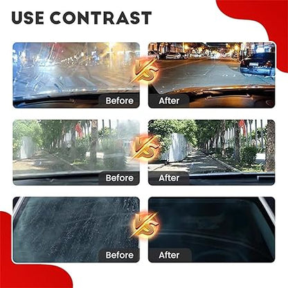 Car Windshield Glass Cleaning Board | Oil Film Remover & Stain Cleaning Brush
