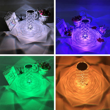 60% Off Crystal Diamond Table Lamp, 16 Color Changing Touch Lamp