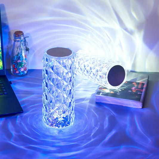 60% Off Crystal Diamond Table Lamp, 16 Color Changing Touch Lamp